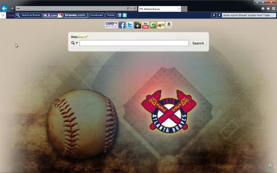 MLB Atlanta Braves Browser Theme for Internet Explorer