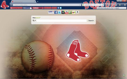 MLB Boston Red Sox Theme for Firefox