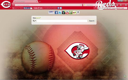 MLB Cincinnati Reds Theme for Firefox