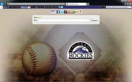 MLB Colorado Rockies Theme for Internet Explorer