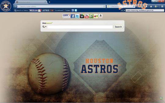 MLB Houston Astros Theme for Firefox