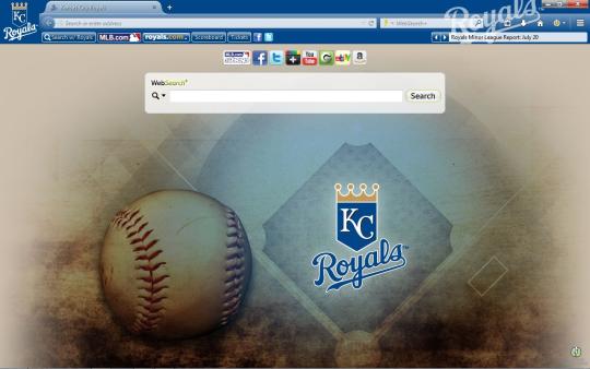 MLB Kansas City Royals Theme for Firefox