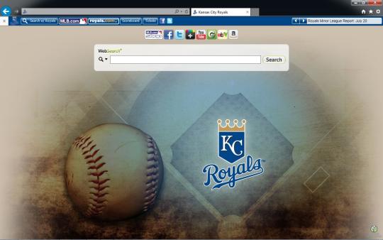 MLB Kansas City Royals Theme for Internet Explorer