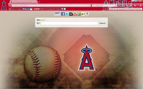 MLB Los Angeles Angels of Anaheim Theme for Firefox