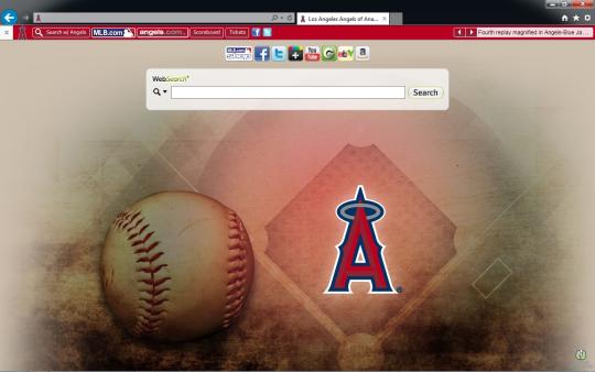 MLB Los Angeles Angels of Anaheim Theme for Internet Explorer