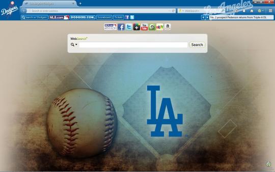 MLB Los Angeles Dodgers Theme for Firefox