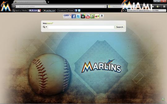 MLB Miami Marlins Theme for Firefox