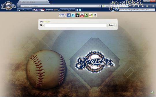 MLB Milwaukee Brewers Theme for Firefox