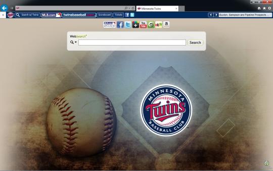 MLB Minnesota Twins Theme for Internet Explorer