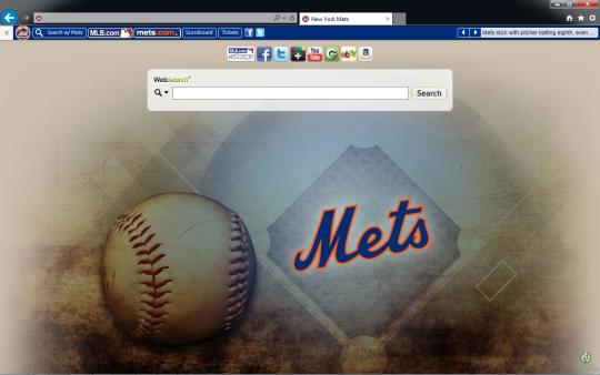 MLB New York Mets Theme for Internet Explorer