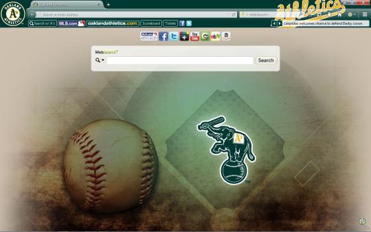 MLB Oakland Athletics Theme for Firefox