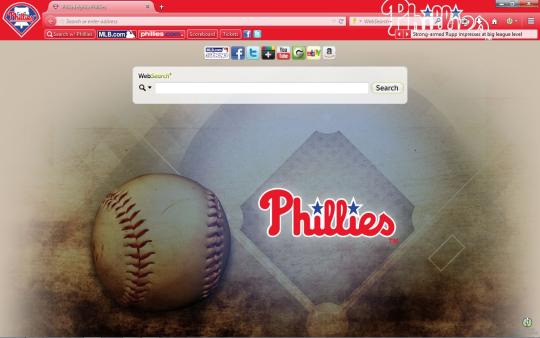 MLB Philadelphia Phillies Theme for Firefox