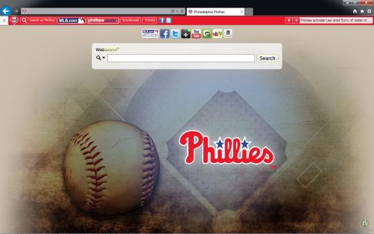 MLB Philadelphia Phillies Theme for Internet Explorer