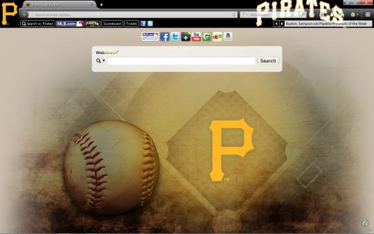 MLB Pittsburgh Pirates Theme for Firefox