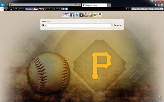 MLB Pittsburgh Pirates Theme for Internet Explorer