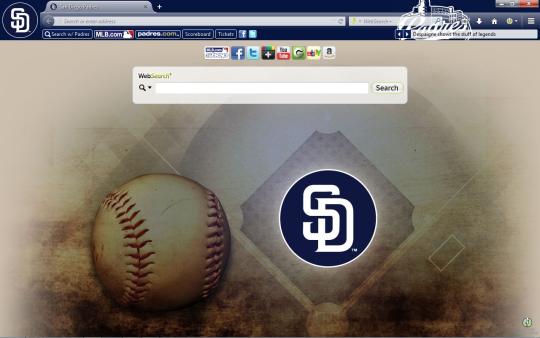 MLB San Diego Padres Theme for Firefox