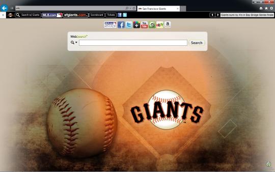 MLB San Francisco Giants Theme for Internet Explorer