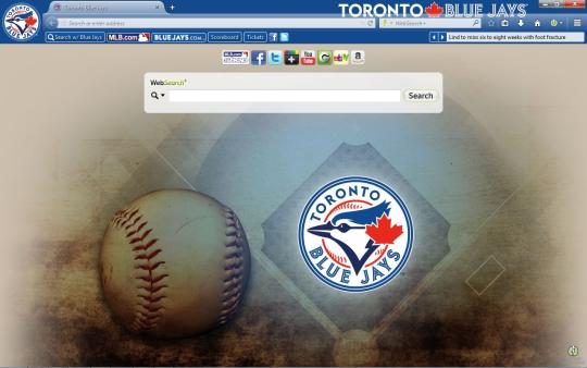 MLB Toronto Blue Jays Theme for Firefox