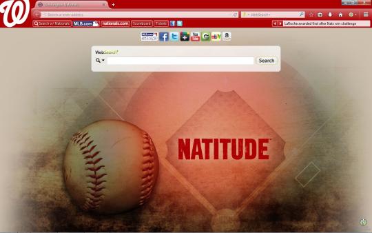 MLB Washington Nationals Theme for Firefox