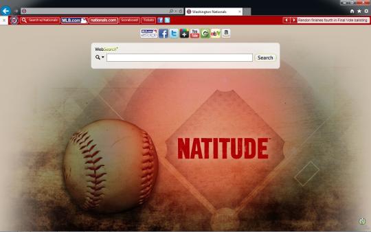 MLB Washington Nationals Theme for Internet Explorer