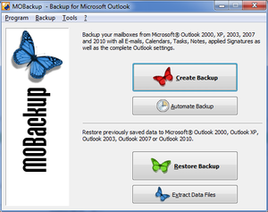MOBackup - Outlook Backup Software