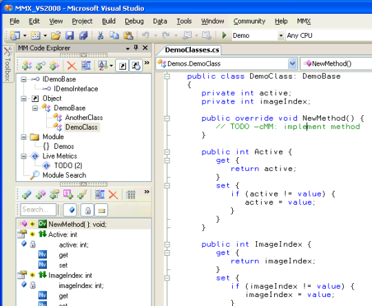 ModelMaker Code Explorer for Visual Studio 2003