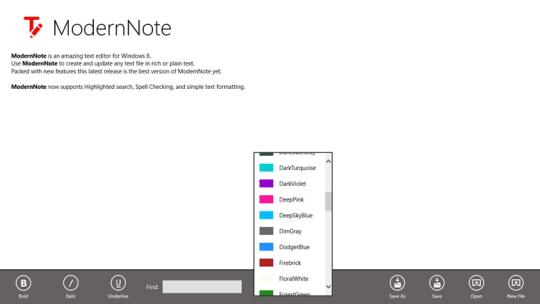ModernNote for Windows 8