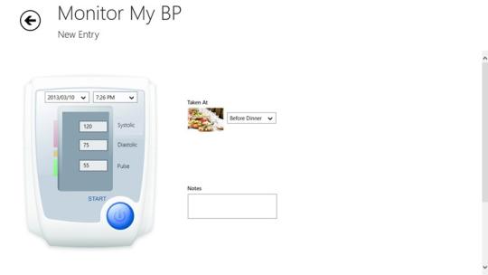 Monitor My BP for Windows 8