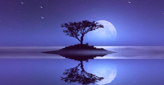 Moon Reflection Screensaver