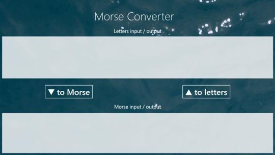 Morse Converter for Windows 8