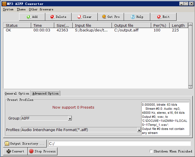 MP3 AIFF Converter