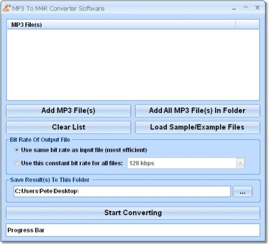 MP3 To M4R Converter Software