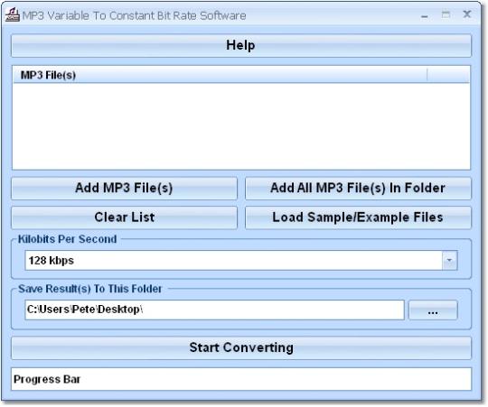 MP3 Variable To Constant Bit Rate Software