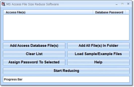 MS Access File Size Reduce Software