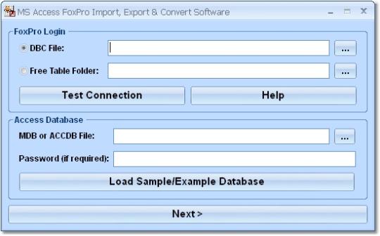MS Access FoxPro Import, Export & Convert Software