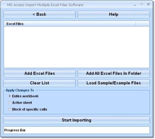MS Access Import Multiple Excel Files Software