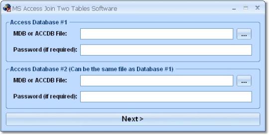 MS Access Join Two Tables Software