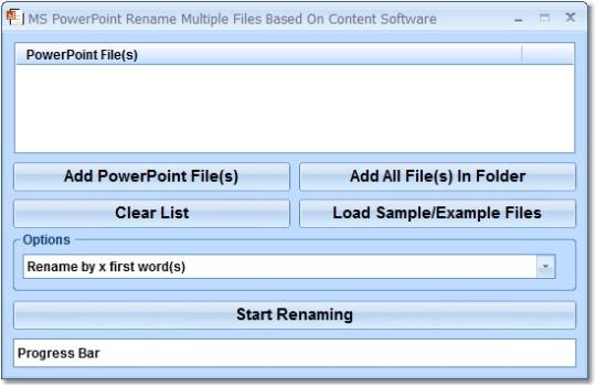MS PowerPoint Rename Multiple Files Based On Content Software