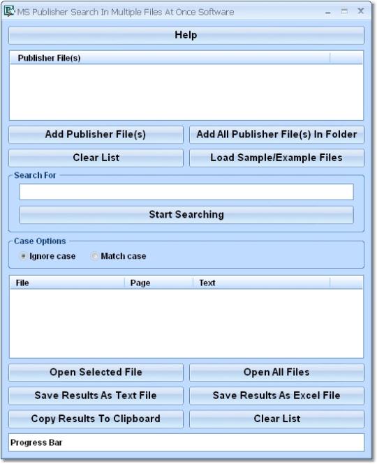 MS Publisher Search In Multiple Files At Once Software