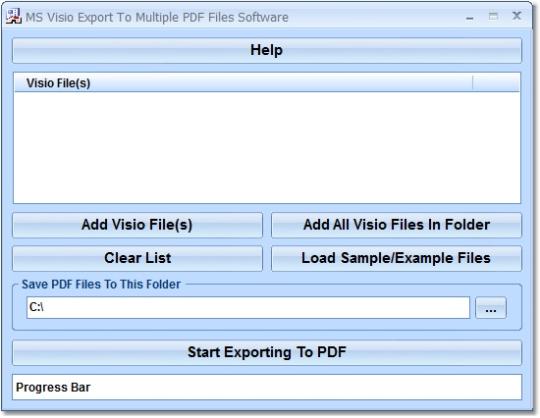 MS Visio Export To Multiple PDF Files Software
