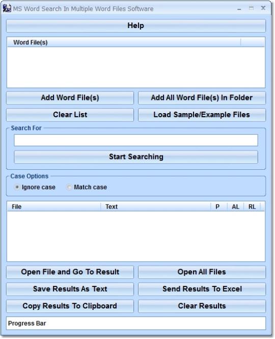 MS Word Search In Multiple Word Files Software
