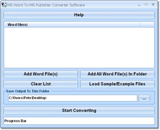 MS Word To MS Publisher Converter Software