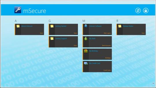 mSecure for Windows 8