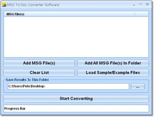 MSG To Doc Converter Software