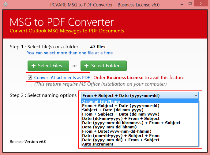 MSG to PDF Converter