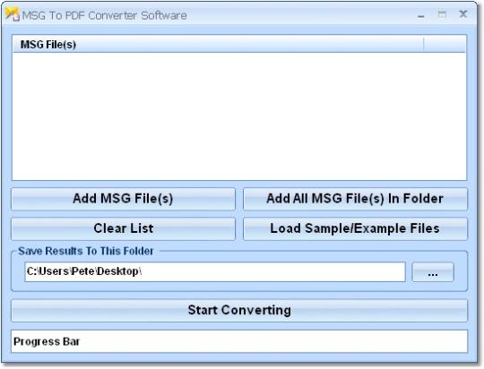 MSG To PDF Converter Software