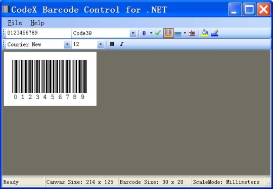 MstBarcode Control for .NET