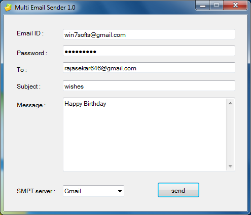Multi Email Sender