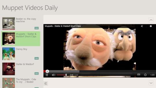 Muppet Videos Daily for Windows 8