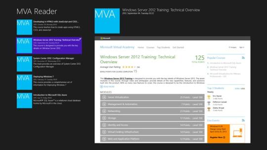 MVA Reader for Windows 8